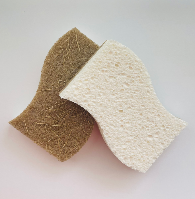 Plant-Based Compostable Sponges 2-pack