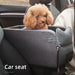 Car Center Armrest Console Booster Seat and Bag for Dogs Front VIew